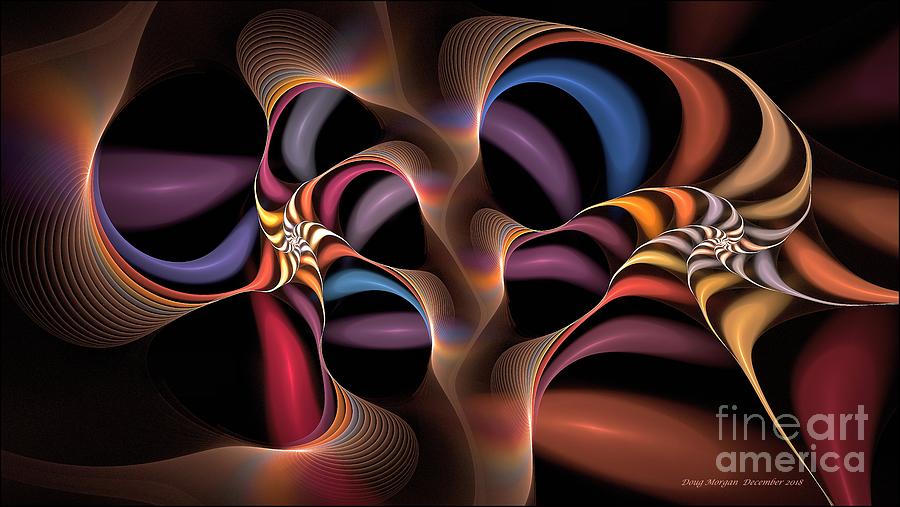 Rainbow Lillies-1 Digital Art by Doug Morgan