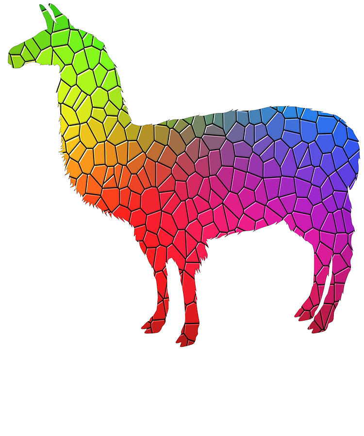 big rainbow llama