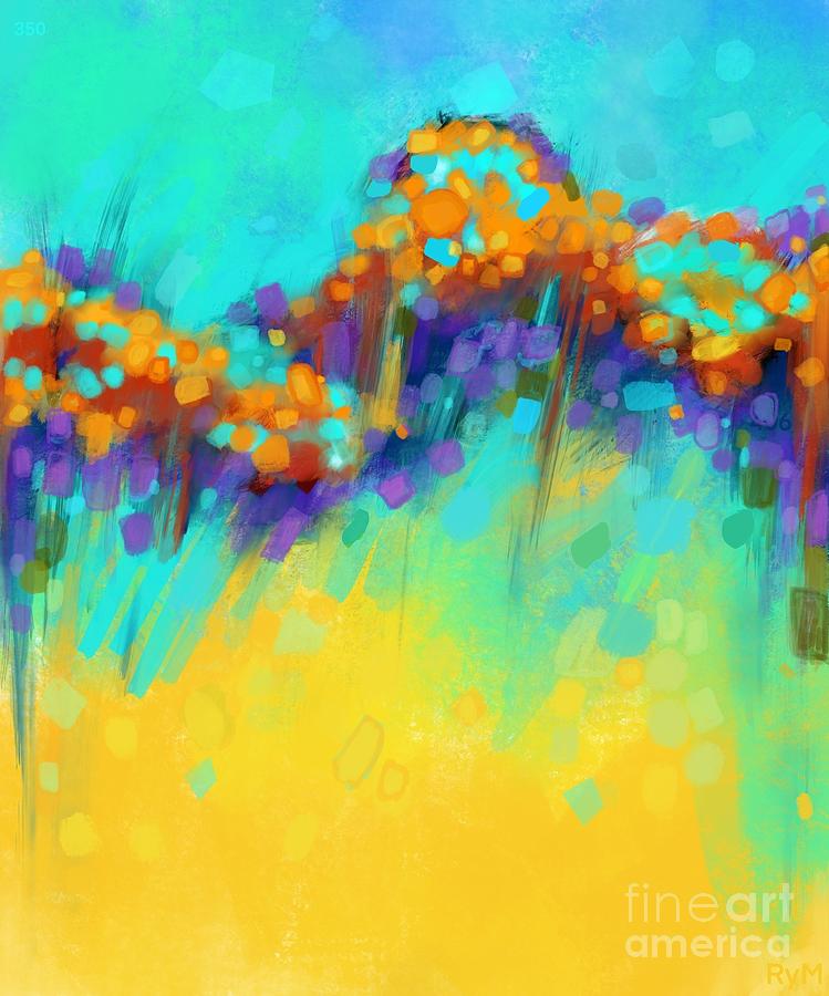 Rainbow Meadow Digital Art by Ry M