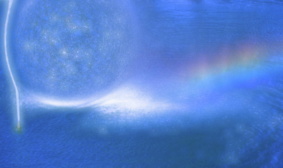 Rainbow Mist Abstract Photograph by Debra Kewley