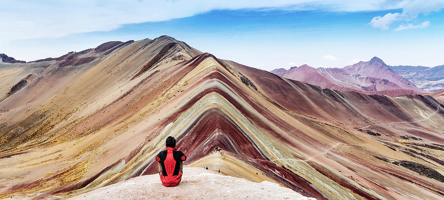 Mountain Photograph - Rainbow mountains in Peru by Kamran Ali