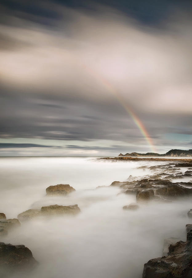 Rainbow Over A Stormy Sea Photograph by Juan Vte. Muñoz