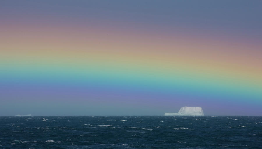 Rainbow Over Iceberg, South Georgia Photograph by Darrell Gulin - Fine ...