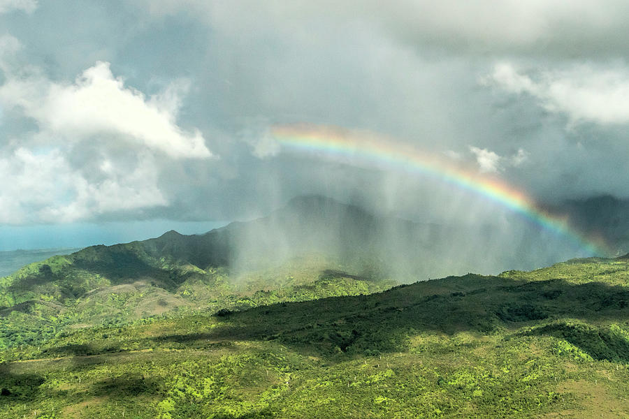 Rainbow over Kauai Photograph by Betty Eich