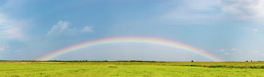 Rainbow Over Landscape, Marion County Photograph by Panoramic Images ...