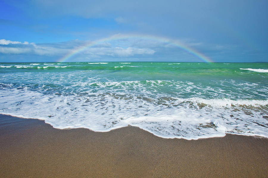 Rainbow Over Ocean Photograph by John White Photos
