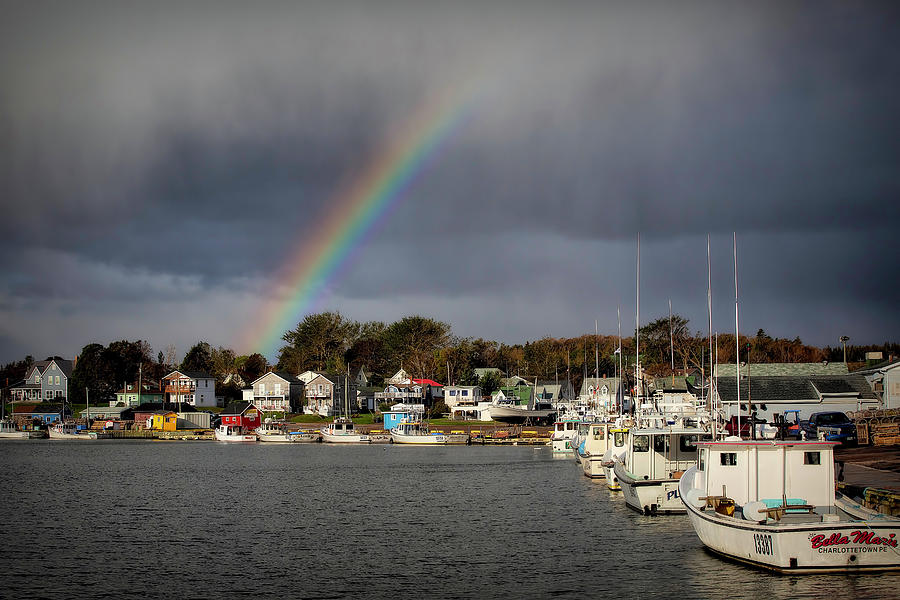Rainbow over the Bay Photograph by Deborah Penland