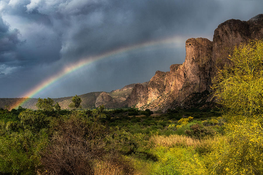 Rainbow Over The River  Photograph by Saija Lehtonen