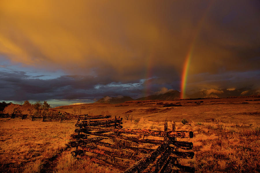 Rainbow Over Wilson Mesa Photograph by Johnny Boyd