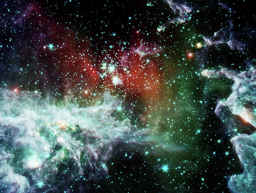 Rainbow Pacman Nebula Photograph by Science Source