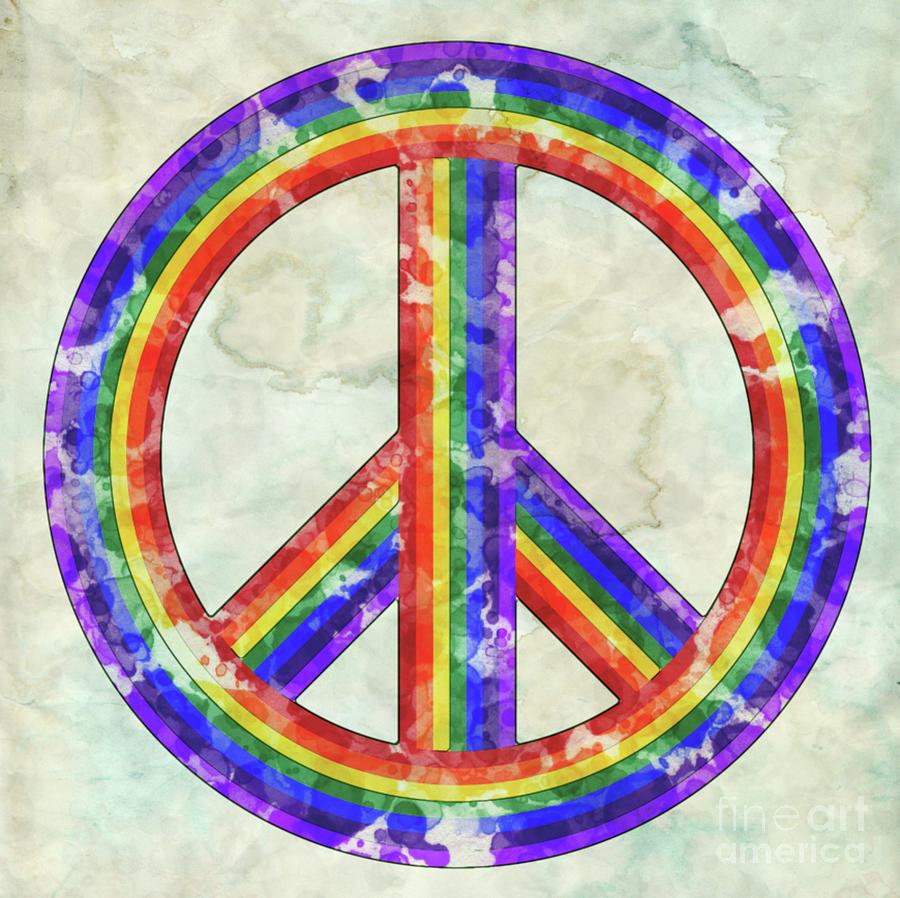 Rainbow Peace Digital Art by Esoterica Art Agency