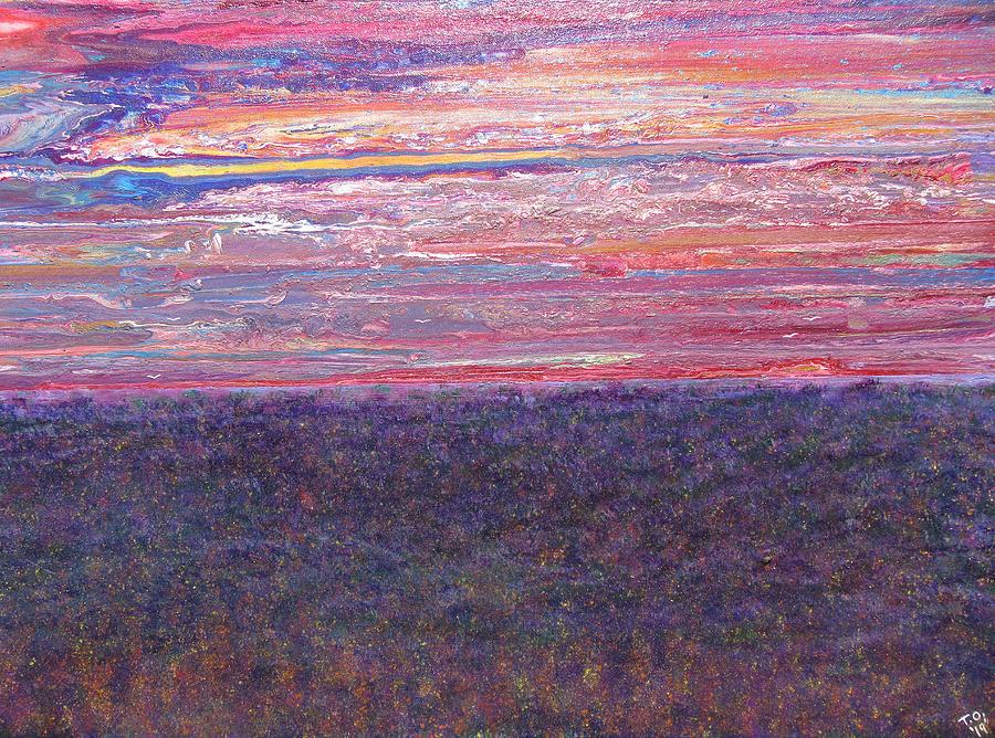 Rainbow Sky at The End of The Day Mixed Media by Tammy Oliver