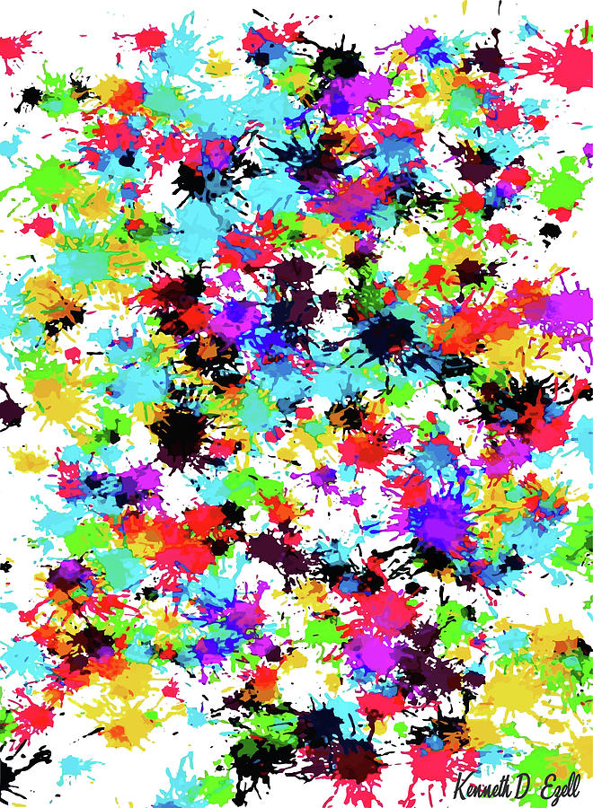 Rainbow Spatter Digital Art by Kenneth Ezell - Fine Art America