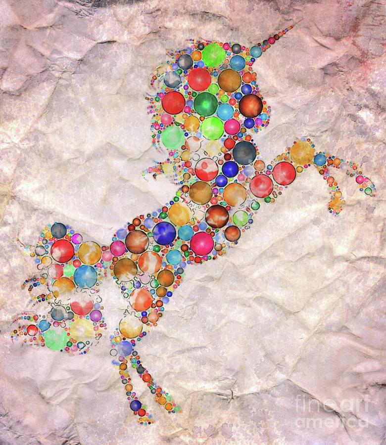 Rainbow Unicorn Digital Art by Esoterica Art Agency