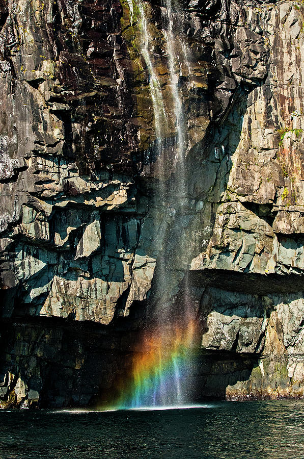Rainbow Waterfall Photograph by Minnie Gallman