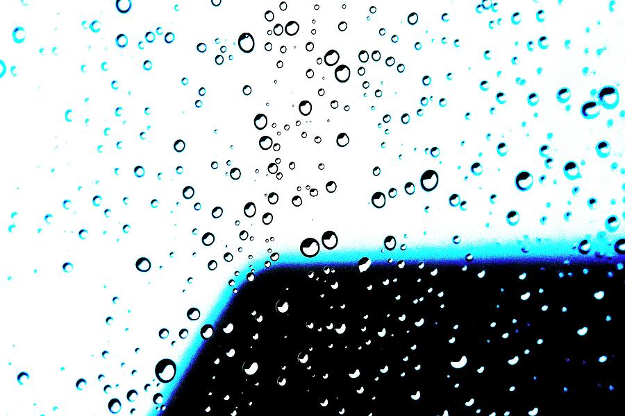 Raindrops 9 Abstract  Digital Art by Linda Brody