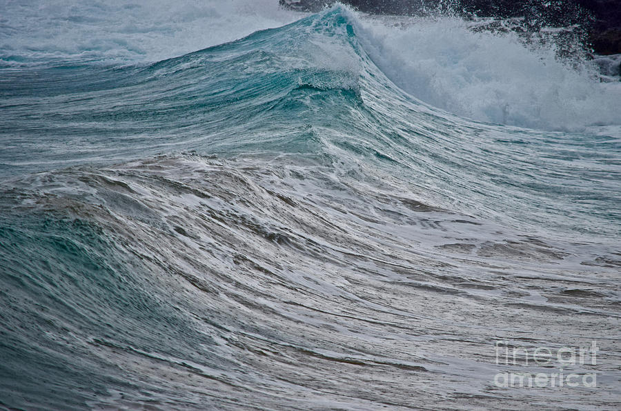 Raindrops on Waves Photograph by Debra Banks