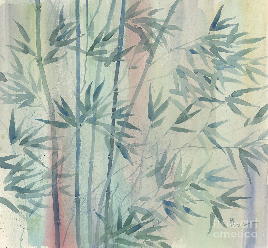 Watercolor Painting - Rainforest Bamboo by Paul Brent