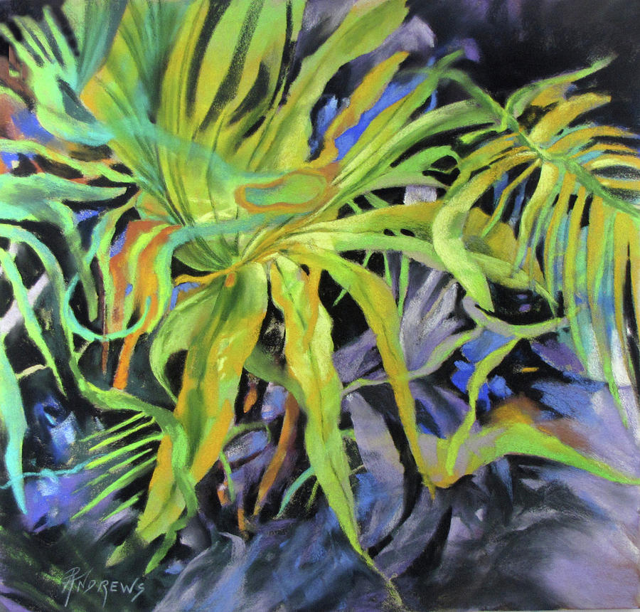 Rainforest Tangle Painting by Rae Andrews