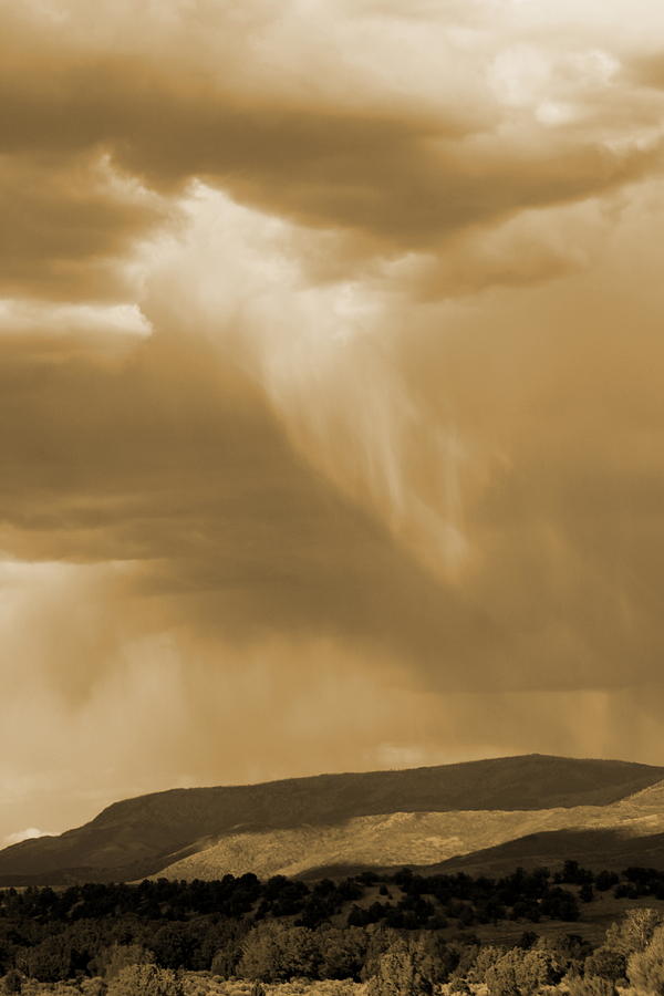 Rains Coming in Sepia Photograph by Colleen Cornelius