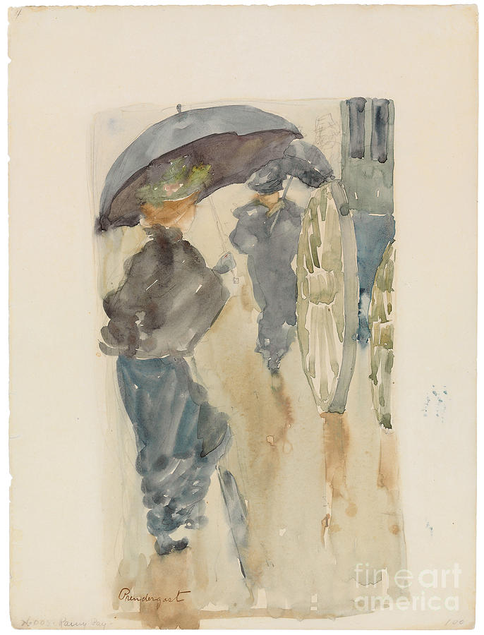 Maurice Prendergast Painting - Rainy Day, C.1893-94 by Maurice Prendergast