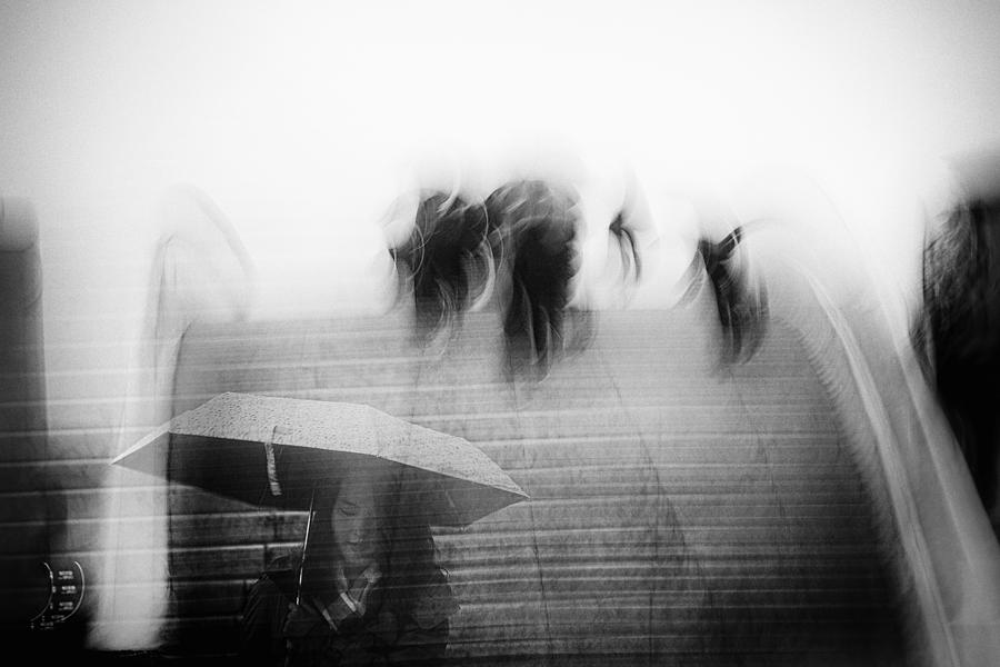 Umbrella Photograph - Rainy Day by Damijan Sedev?i?