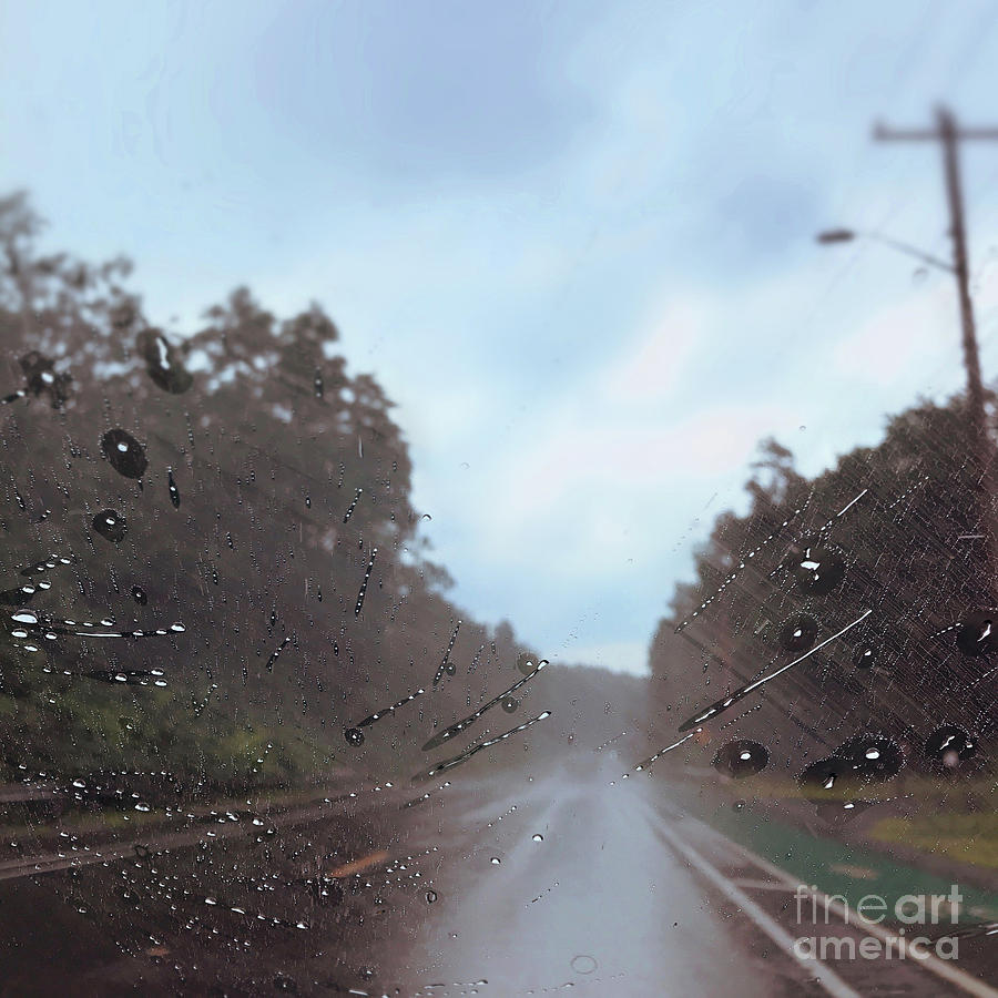 Rainy Drive Photograph by HD Connelly