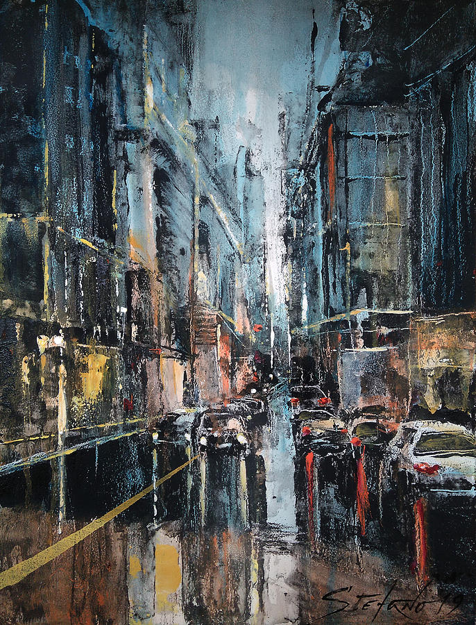 Rain Painting - Rainy Expression by Stefano Popovski Rain Painting - Rainy Expression by Stefano Popovski