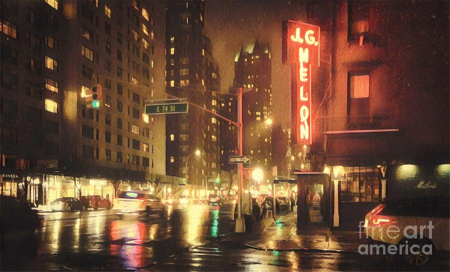 Rainy Night in New York Photograph by Miriam Danar - Pixels