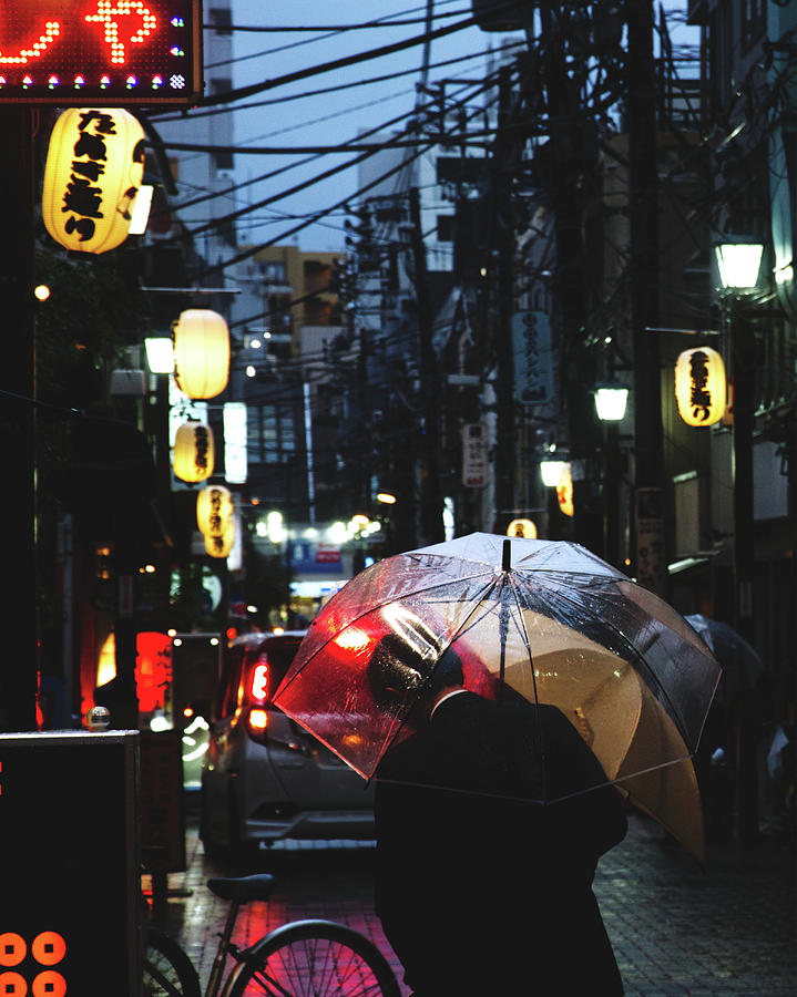 Rainy Night In The Streets Of Tokyo Photograph by Sebastian Kropp - Pixels