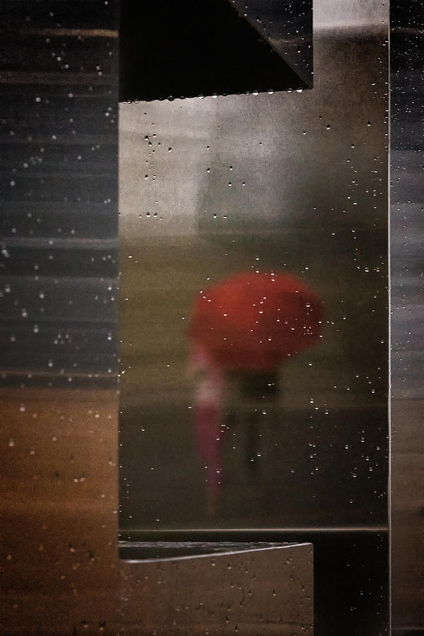 Umbrella Photograph - Rainy Reflection by Richard Adams