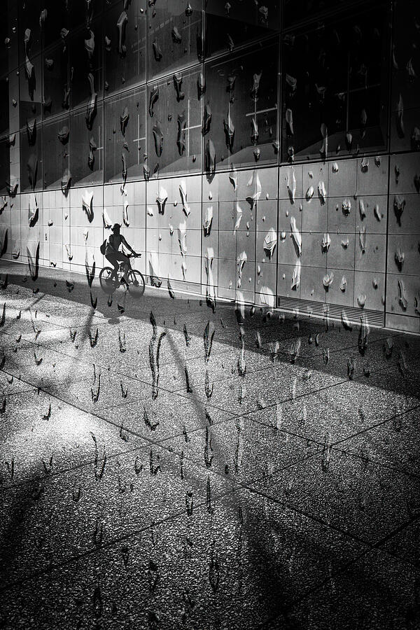 Paris Photograph - Rainy Ride by Bruno Lavi