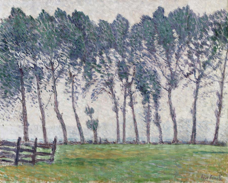 Tree Painting - Rainy Weather At Hampton Court by Alfred William Finch