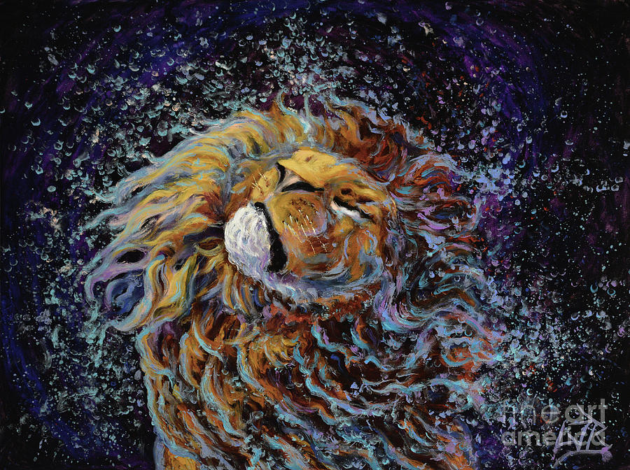 Lion Of Judah Painting - Raised to Righteousness by Leland Barlow