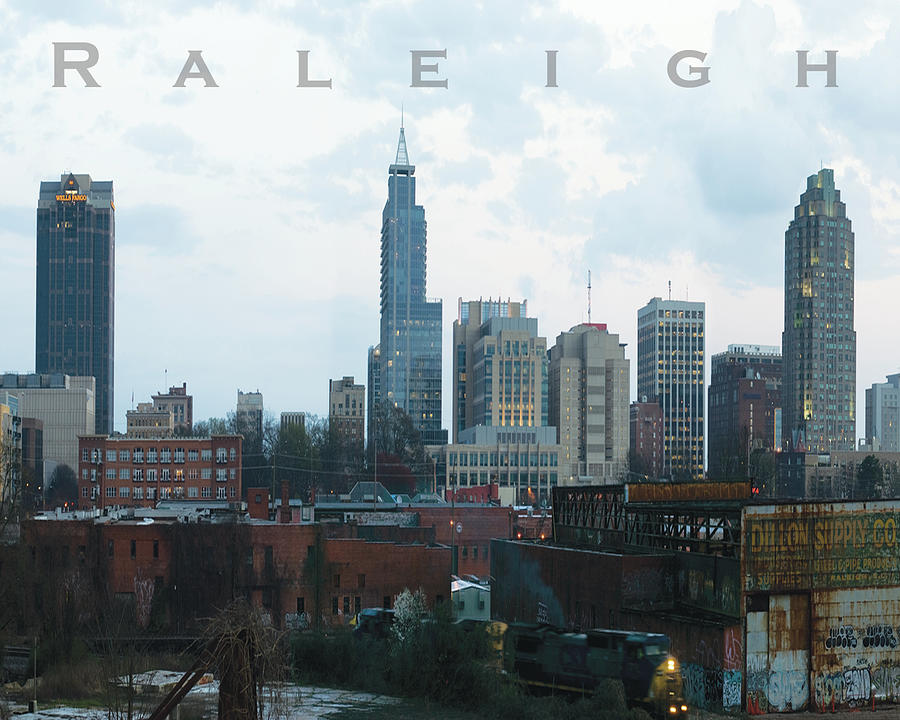 Raleigh Skyline photo 16 x 20 ratio Photograph by Tommy Midyette
