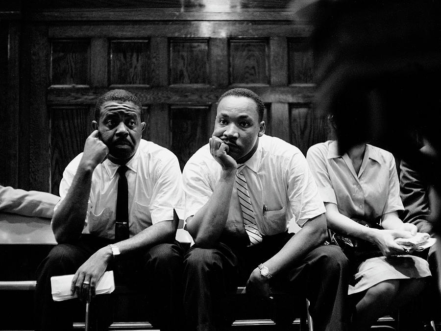 Martin Luther King Jr Photograph - Ralph Abernathy And Martin Luther King Jr. by Paul Schutzer