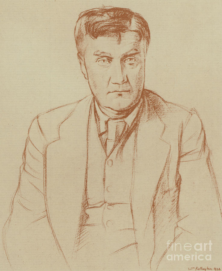 Ralph Vaughan Williams By William Rothenstein Painting by William Rothenstein