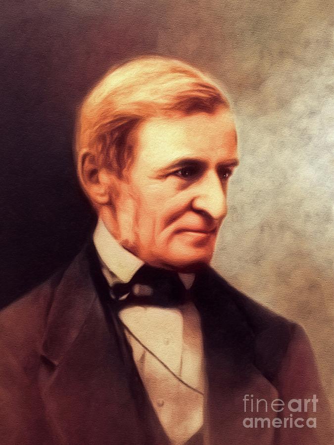 Ralph Waldo Emerson, Literary Legend Painting by Esoterica Art Agency