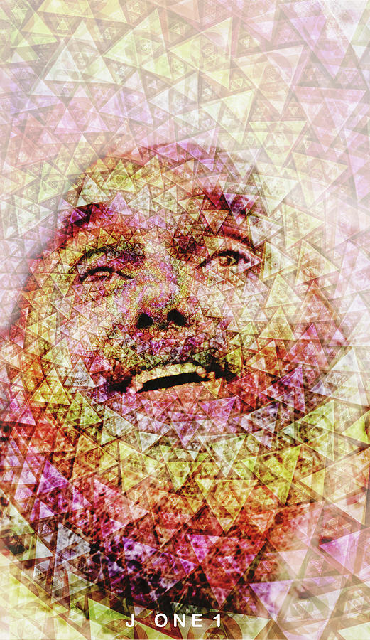Ram Dass In Samadhi Digital Art by J U A N - O A X A C A