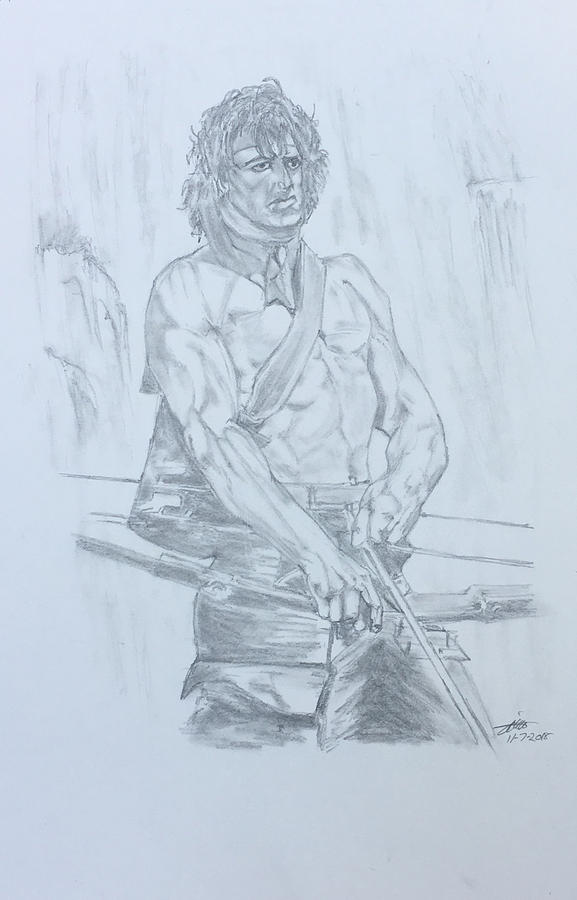 Rambo FBpart2 Drawing by Akmakinal Prak