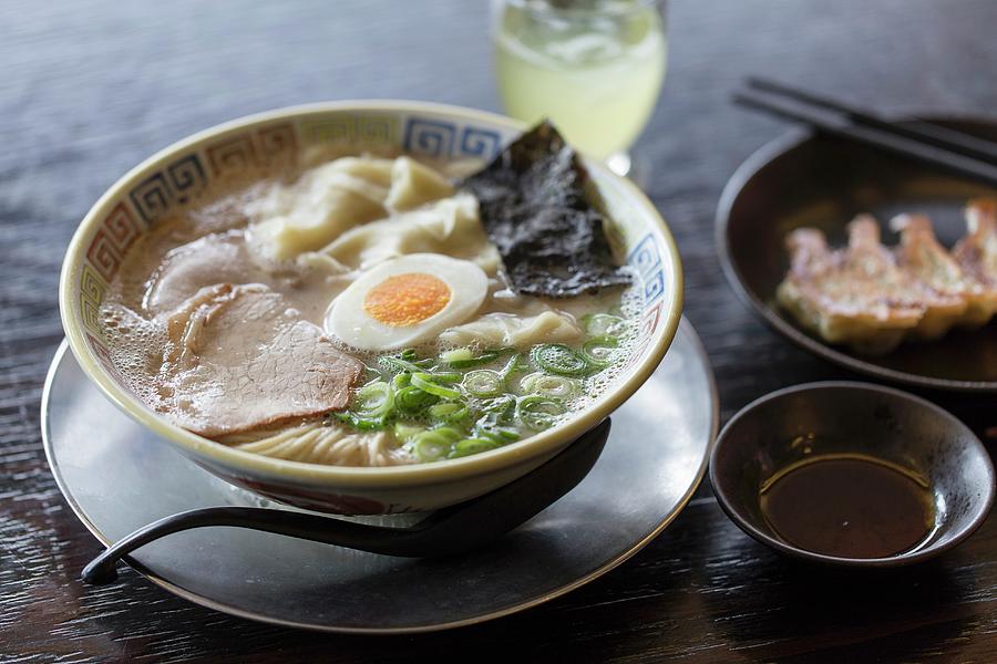 Ramen Soup From The taiho Ramen Restaurant In Japan Photograph by Jalag / Markus Kirchgessner