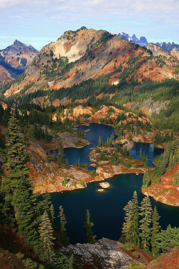 Rampart Lakes Fall Alpine Lakes Photograph by Jonkman Photography