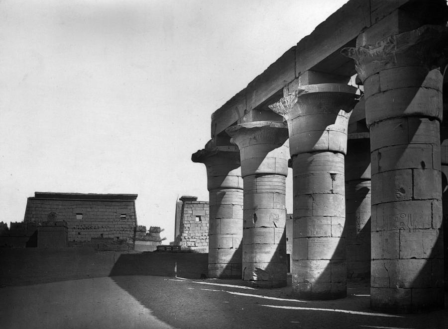 Ramses Colonnade Photograph by Francis Frith