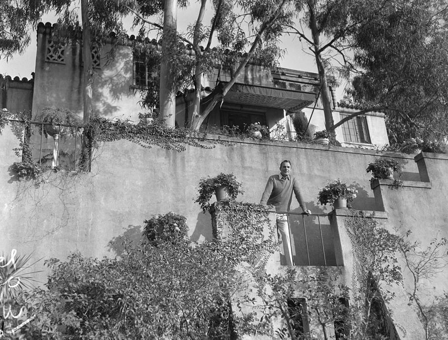 Randolf Scott On Balcony Of House Photograph by Bettmann