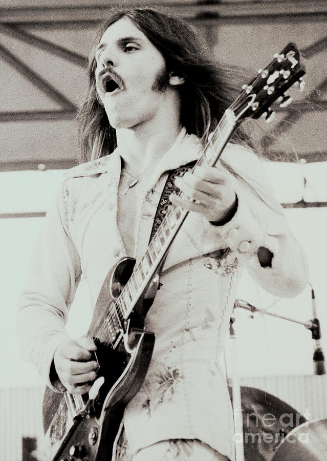 San Francisco Photograph - Frank Marino at Day on the Green #3 Monsters of Rock 7-21-79 by Daniel Larsen