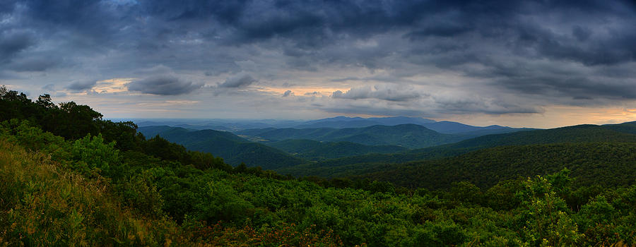 Range View in Shenandoah National Park Storm Photograph by Raymond Salani III