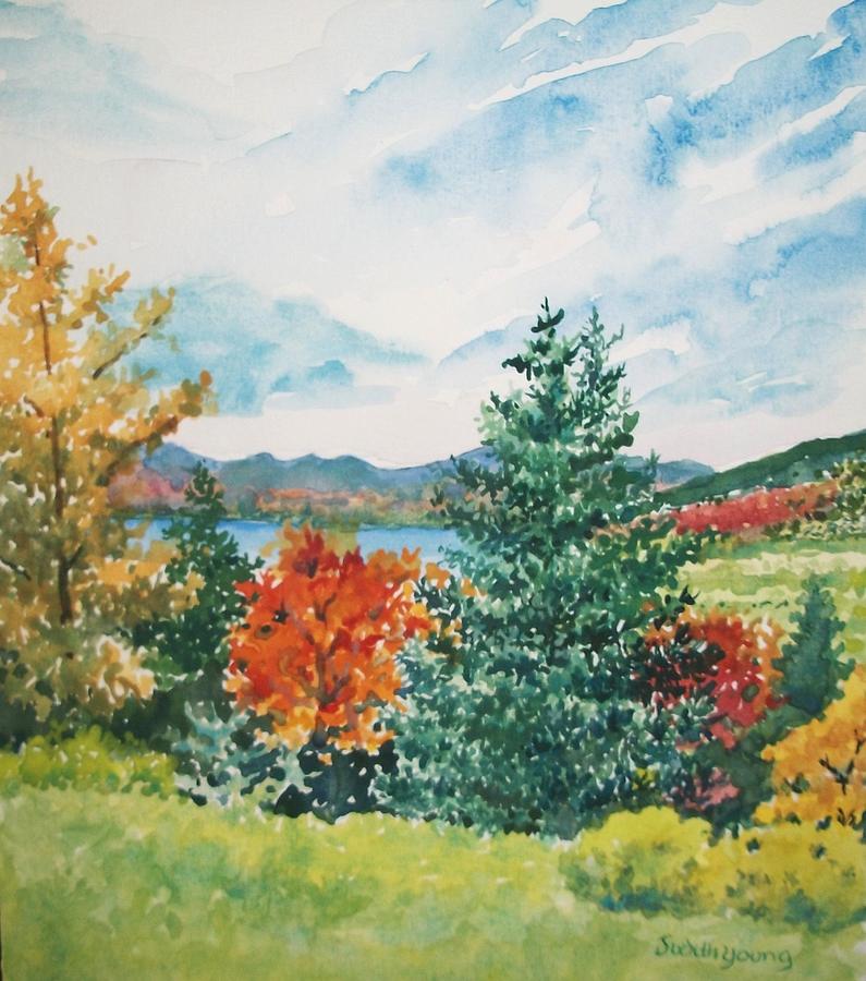 Colorado Autumn Painting by Judith Young