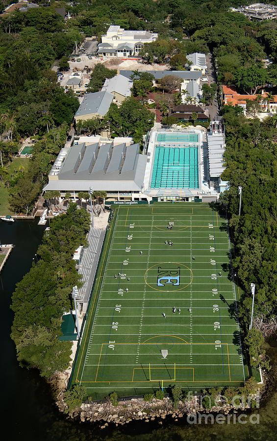 Ransom Everglades School Aerial Miami Photograph by David Oppenheimer