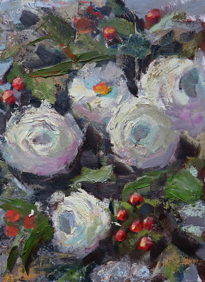 Impressionism Painting - Ranunculus Study by Jennifer Stottle Taylor