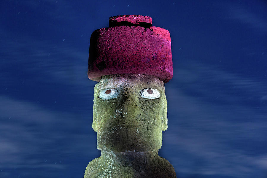 Rapa Nui Moai, Easter Island Chile Digital Art by Ivano Fusetti